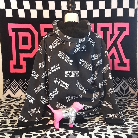 *Final Price*NIOP Pink vs Sherpa Hoodie - Picture 2 of 7